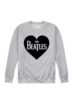 The Beatles Heart Logo Graphic Fleece Pullover