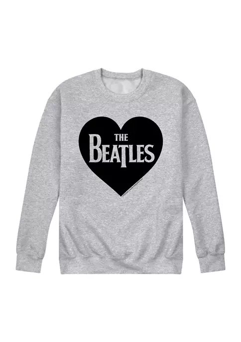 The Beatles Heart Logo Graphic Fleece Pullover 2 The Beatles Heart Logo Graphic Fleece Pullover - Image 2