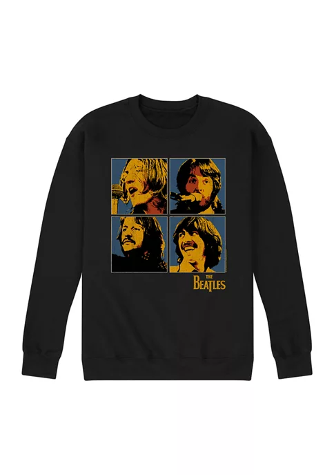 The Beatles Poster Boys Graphic Fleece Pullover 1 The Beatles Poster Boys Graphic Fleece Pullover