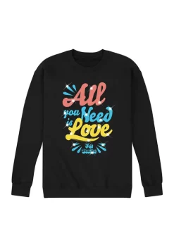 The Beatles All Need Love Graphic Fleece Pullover