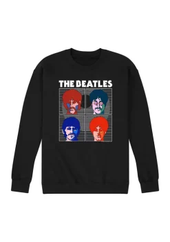 The Beatles Abstract Graphic Fleece Pullover