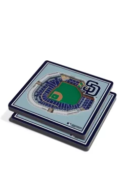 MLB San Diego Padres 3D StadiumViews 2-Pack Coaster Set - Petco Park