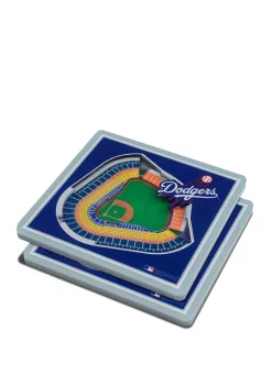 MLB Los Angeles Dodgers 3D StadiumViews 2-Pack Coaster Set - Dodger Stadium