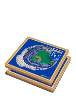 MLB Kansas City Royals 3D StadiumViews 2-Pack Coaster Set - Kauffman Stadium