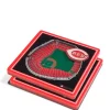 MLB Cincinnati Reds 3D StadiumViews 2-Pack Coaster Set - Great American Ball Park