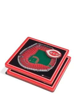 MLB Cincinnati Reds 3D StadiumViews 2-Pack Coaster Set - Great American Ball Park