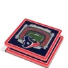 NFL Houston Texans 3D StadiumViews 2 Pack Coaster Set - NRG Stadium