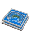 NFL Detroit Lions 3D StadiumViews 2 Pack Coaster Set - Ford Field