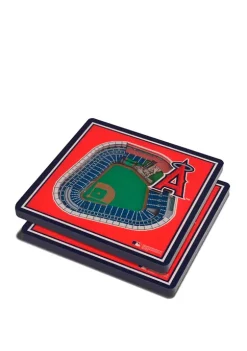 MLB Los Angeles Angels 3D StadiumViews 2-Pack Coaster Set - Angel Stadium of Anaheim