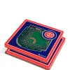 MLB Chicago Cubs 3D StadiumViews 2-Pack Coaster Set - Wrigley Field