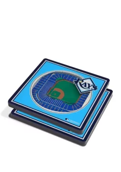 MLB Tampa Bay Rays 3D StadiumViews 2-Pack Coaster Set - Tropicana Field