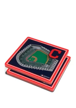 MLB Cleveland Indians 3D StadiumViews 2-Pack Coaster Set - Progressive Field