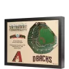 MLB Arizona Diamondbacks 25-Layer StadiumViews 3D Wall Art - Chase Field