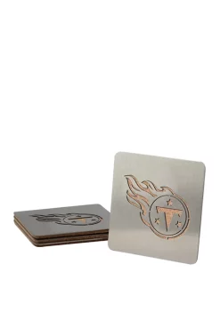 StadiumViews NFL Tennessee Titans Boasters 4 Piece Coaster Set