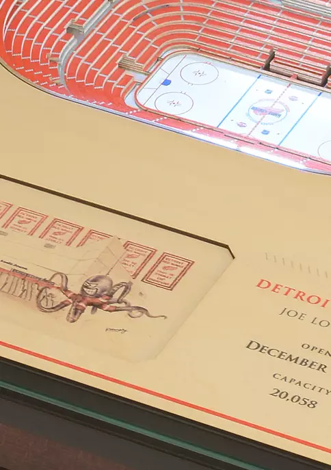 StadiumViews NHL Detroit Red Wings 25 Layer Lighted End Table - Joe Louis Arena 3 StadiumViews NHL Detroit Red Wings 25 Layer Lighted End Table - Joe Louis Arena - Image 3