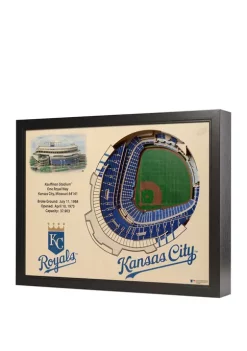 MLB Kansas City Royals 25-Layer StadiumViews 3D Wall Art - Kauffman Stadium