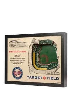 MLB Minnesota Twins 25-Layer StadiumViews 3D Wall Art - Target Field