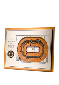 NHL Boston Bruins 5 Layer StadiumViews 3D Wall Art - TD Garden -Outlet Artisan Furniture Store Belk 4