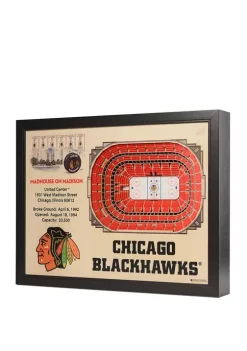 NHL Chicago Blackhawks 25 Layer StadiumViews 3D Wall Art - United Center -Outlet Artisan Furniture Store Belk 41