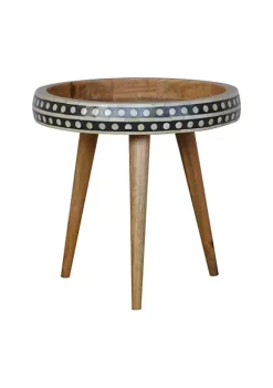 Artisan Furniture Small Patterned Nordic Style End Table