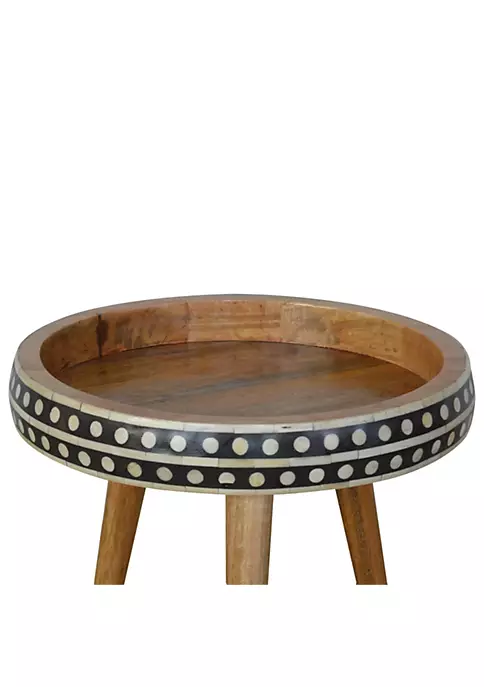 Artisan Furniture Small Patterned Nordic Style End Table 4 Artisan Furniture Small Patterned Nordic Style End Table - Image 4
