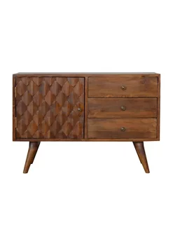 Artisan Furniture Carved Chestnut Sideboard