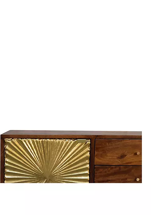 Artisan Furniture Manila Gold Sideboard with Tapered Legs 4 Artisan Furniture Manila Gold Sideboard with Tapered Legs - Image 4