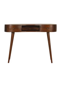 Artisan Furniture Chestnut Wave Writing Desk with 2 Drawers