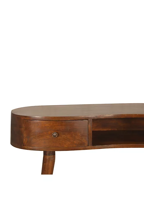 Artisan Furniture Chestnut Wave Writing Desk with 2 Drawers 4 Artisan Furniture Chestnut Wave Writing Desk with 2 Drawers - Image 4