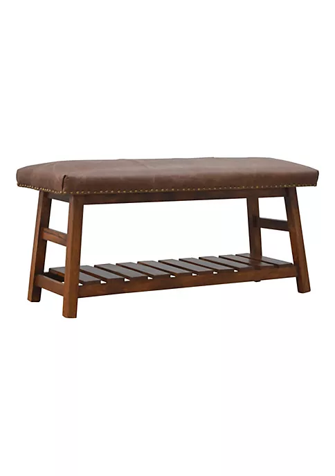 Artisan Furniture Buffalo Hide Hallway Bench 3 Artisan Furniture Buffalo Hide Hallway Bench - Image 3