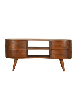 Artisan Furniture Chestnut Wave Entertainment Unit