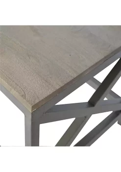 Artisan Furniture Industrial Coffee Table with Criss Cross Metal Design -Outlet Artisan Furniture Store Belk 551