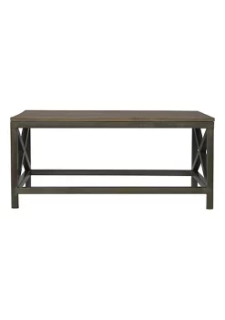 Artisan Furniture Industrial Coffee Table with Criss Cross Metal Design -Outlet Artisan Furniture Store Belk 553