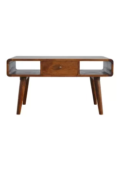 Artisan Furniture Curved Chestnut Coffee Table