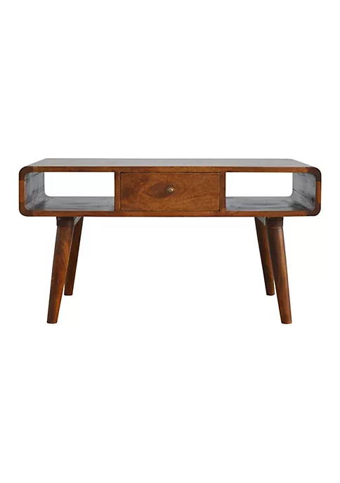Artisan Furniture Curved Chestnut Coffee Table 1 Artisan Furniture Curved Chestnut Coffee Table