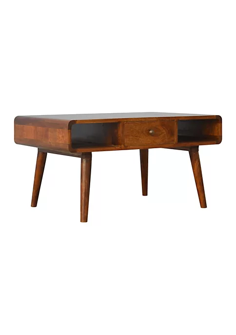 Artisan Furniture Curved Chestnut Coffee Table 3 Artisan Furniture Curved Chestnut Coffee Table - Image 3
