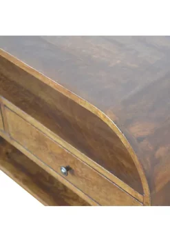 Artisan Furniture Chestnut Curved Edge Media Unit with 2 Drawers -Outlet Artisan Furniture Store Belk 580