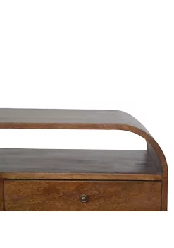 Artisan Furniture Chestnut Curved Edge Media Unit with 2 Drawers -Outlet Artisan Furniture Store Belk 581