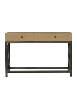 Artisan Furniture Mango Wood Metal Base Console Table