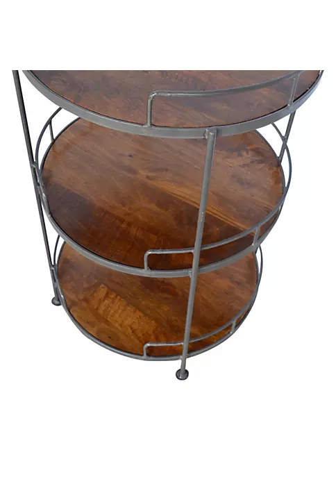 Artisan Furniture Industrial Round Butler Tray Table 4 Artisan Furniture Industrial Round Butler Tray Table - Image 4