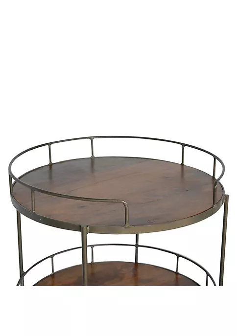 Artisan Furniture Industrial Round Butler Tray Table 5 Artisan Furniture Industrial Round Butler Tray Table - Image 5
