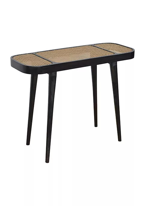 Artisan Furniture Ash Black Rattan Console Table 4 Artisan Furniture Ash Black Rattan Console Table - Image 4