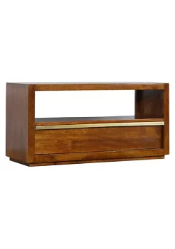 Artisan Furniture Chestnut Media Unit with Gold Bar -Outlet Artisan Furniture Store Belk 616