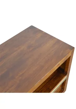 Artisan Furniture Chestnut Media Unit with Gold Bar -Outlet Artisan Furniture Store Belk 618