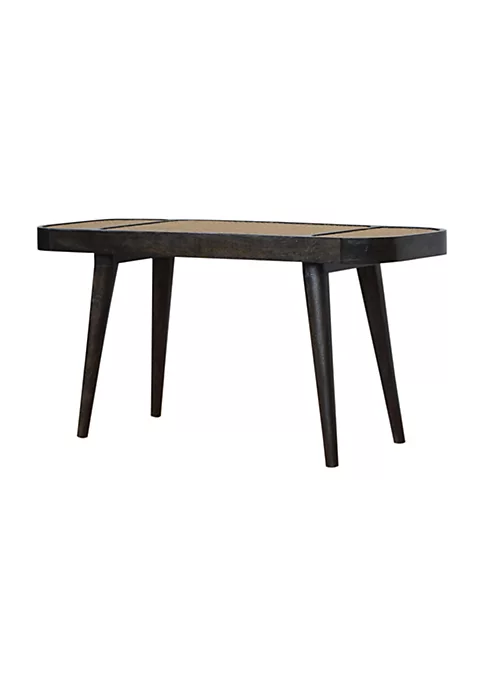 Artisan Furniture Ash Black Rattan Bench 3 Artisan Furniture Ash Black Rattan Bench - Image 3