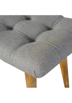 Artisan Furniture Curved Grey Tweed Bench -Outlet Artisan Furniture Store Belk 642