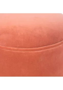 Artisan Furniture Brick Red Velvet Nordic Style Footstool -Outlet Artisan Furniture Store Belk 648