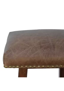 Artisan Furniture Buffalo Leather Bar Stool with Brass Studs 9 Artisan Furniture Buffalo Leather Bar Stool with Brass Studs -Outlet Artisan Furniture Store Belk 652