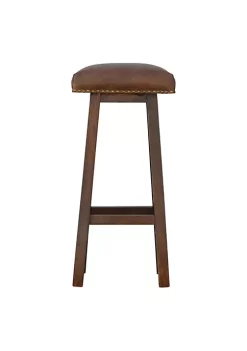 Artisan Furniture Buffalo Leather Bar Stool with Brass Studs 11 Artisan Furniture Buffalo Leather Bar Stool with Brass Studs -Outlet Artisan Furniture Store Belk 654