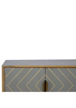Artisan Furniture Sleek Cement Brass Inlay Media Unit -Outlet Artisan Furniture Store Belk 722